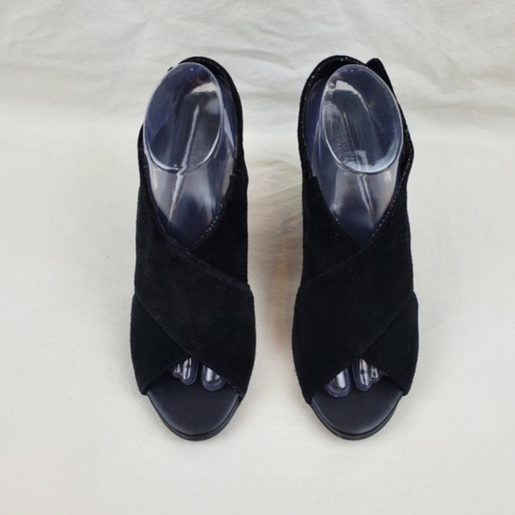 Reaction Kenneth Cole 7 Fridah people leather chunky heel sandals - Picture 3 of 9